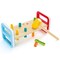 Hape: Rainbow Pounder - Wooden Hammering Bench Toy, Easy Carry Handles, Double-Sided, Colorful Pegs, Plastic Head Hammer, Toddler & Kids Ages 18mo+